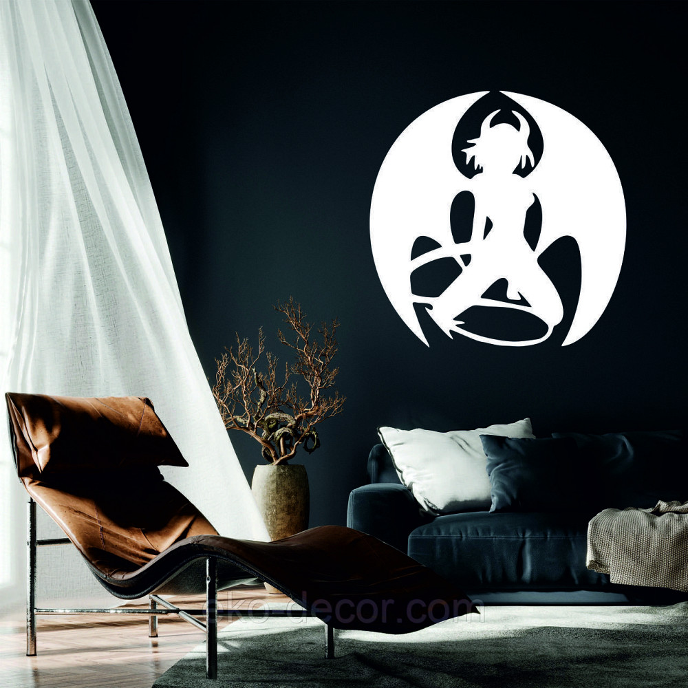 Декоративное настенное Панно «Дьяволица», Декор на стену 90*90 см, Белый Киев - изображение 7