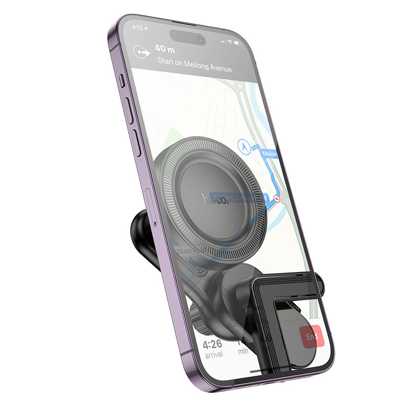 Автотримач для телефону HOCO H57 магнітний чорний Київ - фото 6