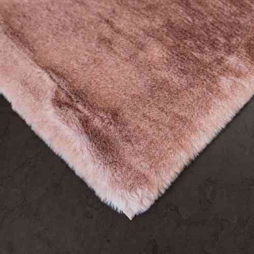 Килимок для підлоги з еко-хутра ТМ Dariana Tweed 75*150 см рожевий Житомир