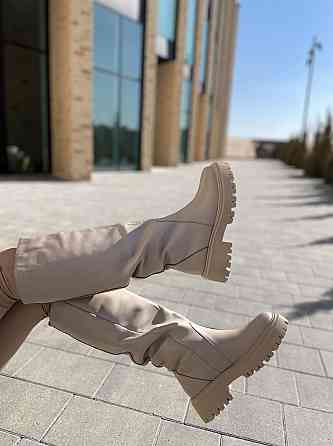 Зимові жіночі чоботи натуральна шкіра на низькому ходу кольору лате теплі 503/21150 р. 38-40 Коломыя