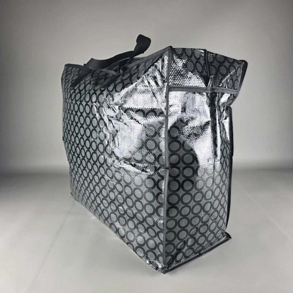 Сумка хозяйственная на змейке , полипропиленовая,  с цветным рисунком  №3 Шахматы+круги (50x34x22) (1 шт) Харьков - изображение 8