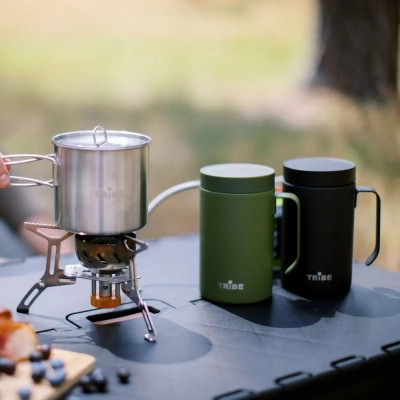 Термокружка Tribe Adventure Mug 450 мл black (T-FA-0032-black) Винница - изображение 3