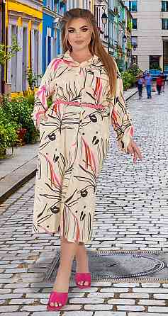 Красивое летнее платье рубашка (50) Киев