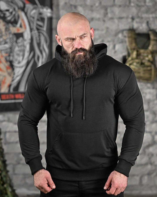 Худи вбиває не паління черная ДЛ6438 Одеса - фото 2