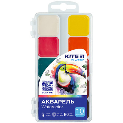 Акварельные краски Kite Classic, 10 цветов (K-060) Винница - изображение 1