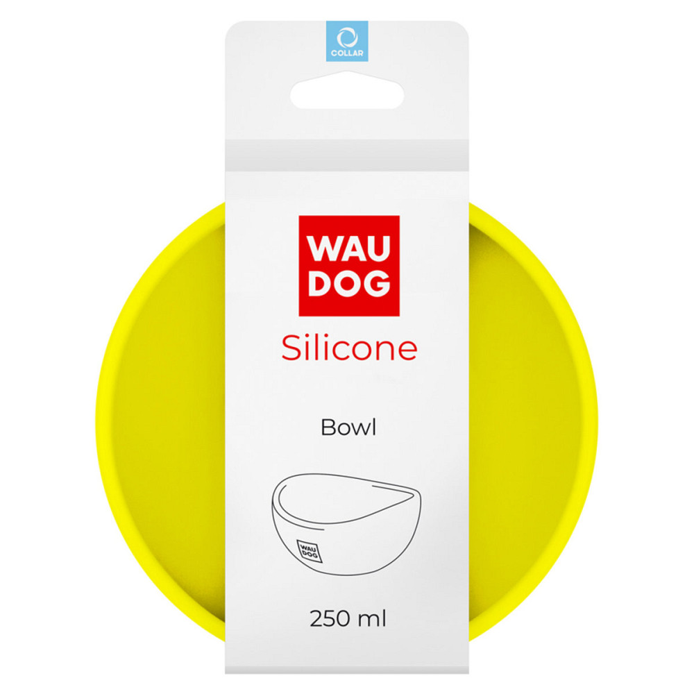 Миска WAUDOG Silicone, 250 мл желтый Киев - изображение 1