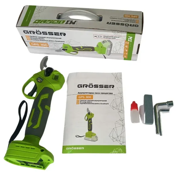 Аккумуляторный секатор Grosser GPS 300 каркас Коломыя