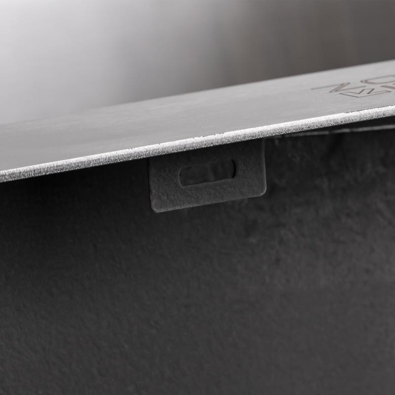 Кухонная мойка с нержавеющей стали Lidz H5050 3.0/1.0 мм Brush с дозатор (LIDZH5050BRU301) Киев - изображение 7