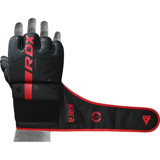 Рукавиці ММА RDX F6 KARA Matte Red L (капа в комплекті) Кам'янське - фото 5