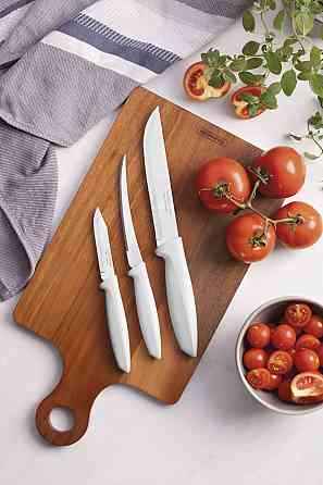 Набір ножів Tramontina Plenus light grey, 3 предмети (6740820) Київ