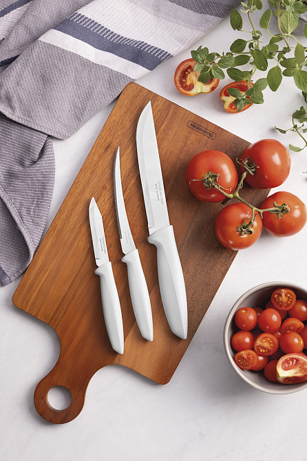 Набір ножів Tramontina Plenus light grey, 3 предмети (6740820) Київ - фото 3