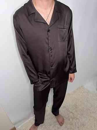Мужская пижама шелк Шоколадный M Харьков