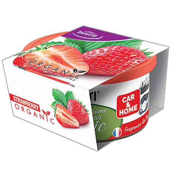 Ароматизатор для авто консерва "Organic" Strawberry (Полуниця) 42г Tasotti Київ