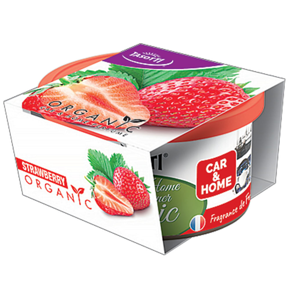 Ароматизатор для авто консерва "Organic" Strawberry (Полуниця) 42г Tasotti Вінниця - фото 1