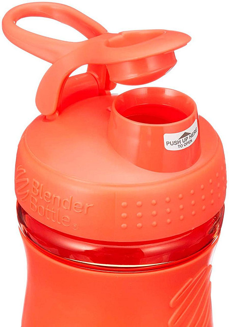 Шейкер спортивний (пляшка) BlenderBottle SportMixer Flip 20oz/590ml Coral Кам'янське - фото 6