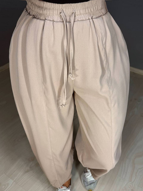 Брюки женские Mix Ray 4307 МОМ с резинкой и шнурком на талии, капучино, L Киев - изображение 14