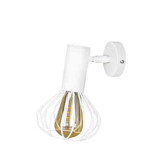 Стельовий поворотний світильник лофт Е27 Lotus NL 14151-1 WH Київ