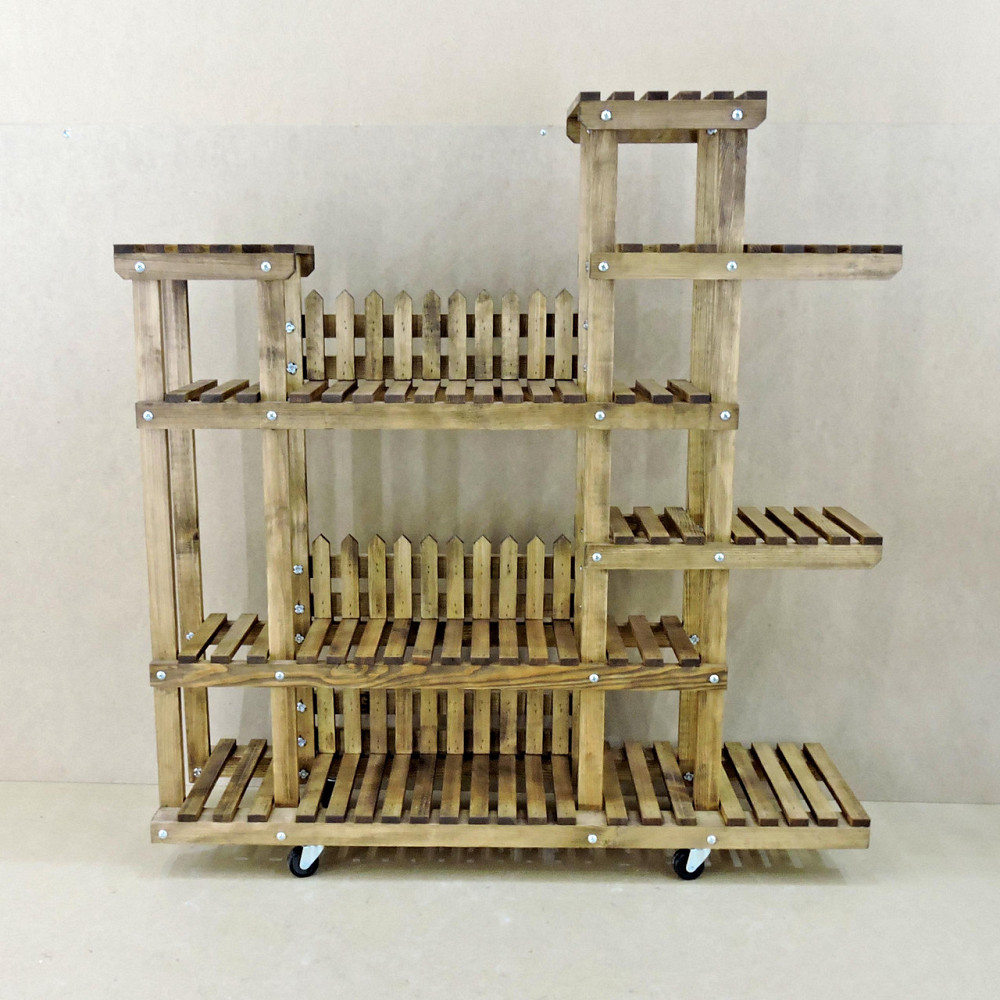 Підставка для квітів "Бемао" з коліщатками капучино Миколаїв - фото 2