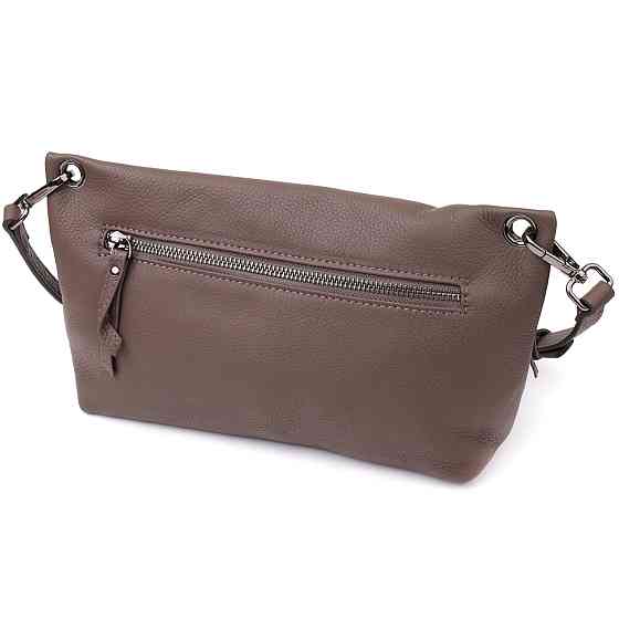 Зручна сумка жіноча на плече з натуральної шкіри Vintage 23006 Коричневий Київ