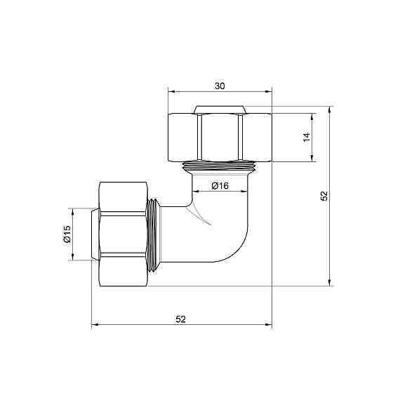 Куточок обтискний Thermo Alliance Standart 20 SD155W2020 Київ
