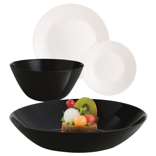 Сервіз столовий Lillie Black&White 19 предметів ECOMO Житомир - изображение 1