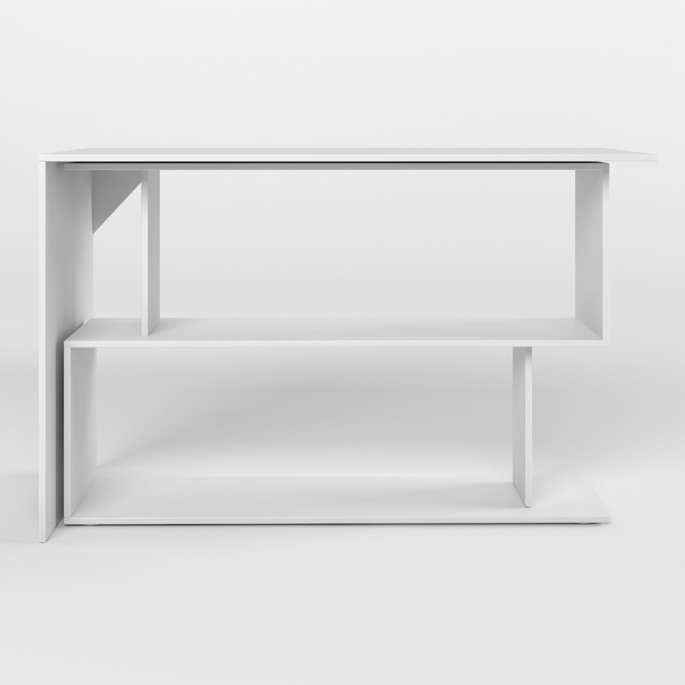 Стіл комп'ютерний поворотний з полицями М-ЗОН Джеко 1200 Німфея Альба (MZN-031031) Львів - фото 3