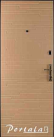 Двери квартирные, серия Комфорт, модель Эстепона, на трубе венге темный/венге светлый, 2 замка Киев