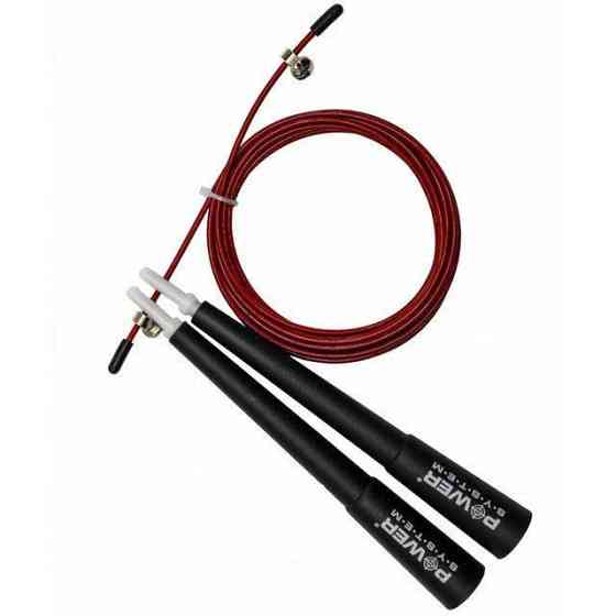 Скакалка швидкісна Power System PS-4033 Crossfit Jump Rope Red (2,8m.) Кам'янське