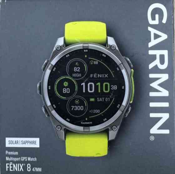 Смарт -Часы Garmin Fenix 8 47mm. Solar Sapphire Киев
