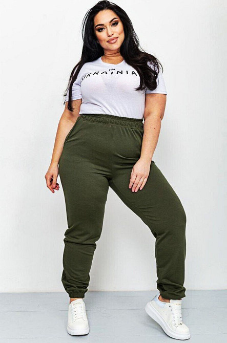 Брюки тёплые женские Хаки 3XL Харьков - изображение 1