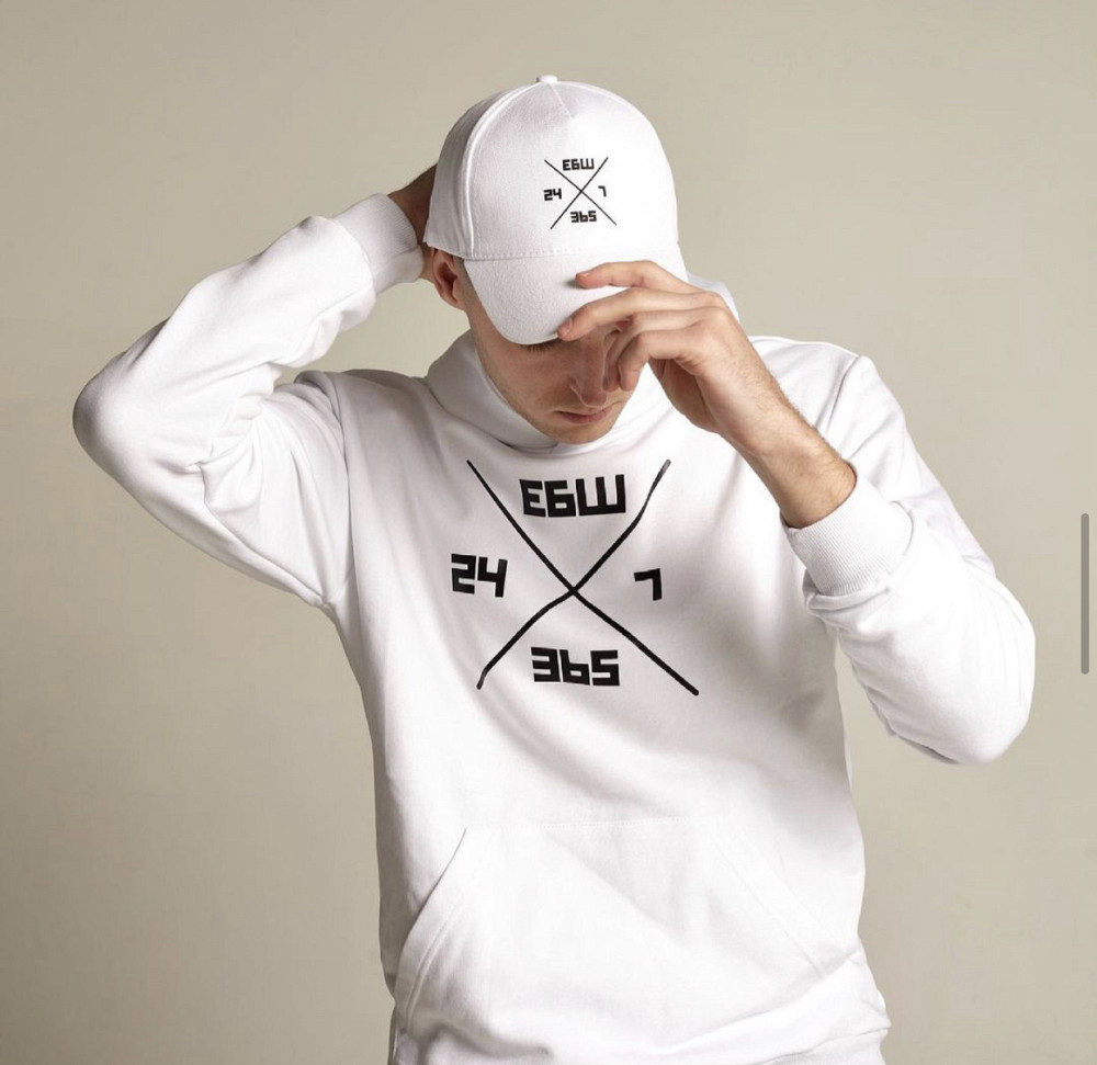 Біла кепка/бейсболка "ЕБШ 24/7/365" Чернівці - фото 1