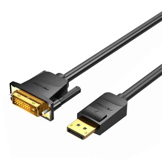 Кабель Vention DisplayPort на DVI, 2 метра, черный Киев