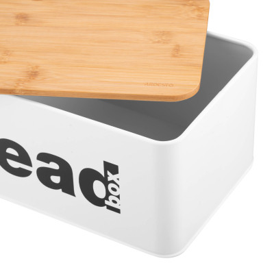 Хлібниця Ardesto Midori 33х18х13см, метал, бамбук, білий (AR0912WB) Вінниця - фото 5