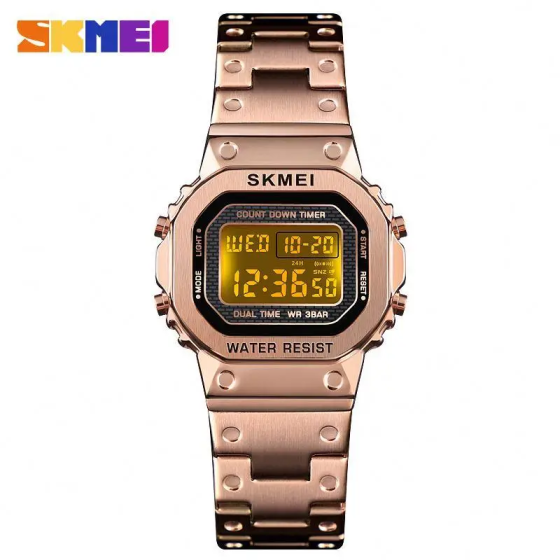 Жіночий спортивний годинник Skmei 1433 Singapore Рожеве золото Вінниця