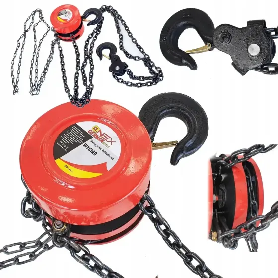 Лебідка ручна ланцюгова Onex OX-461 – 3 тонни, 3 метри, надійна конструкція Львів