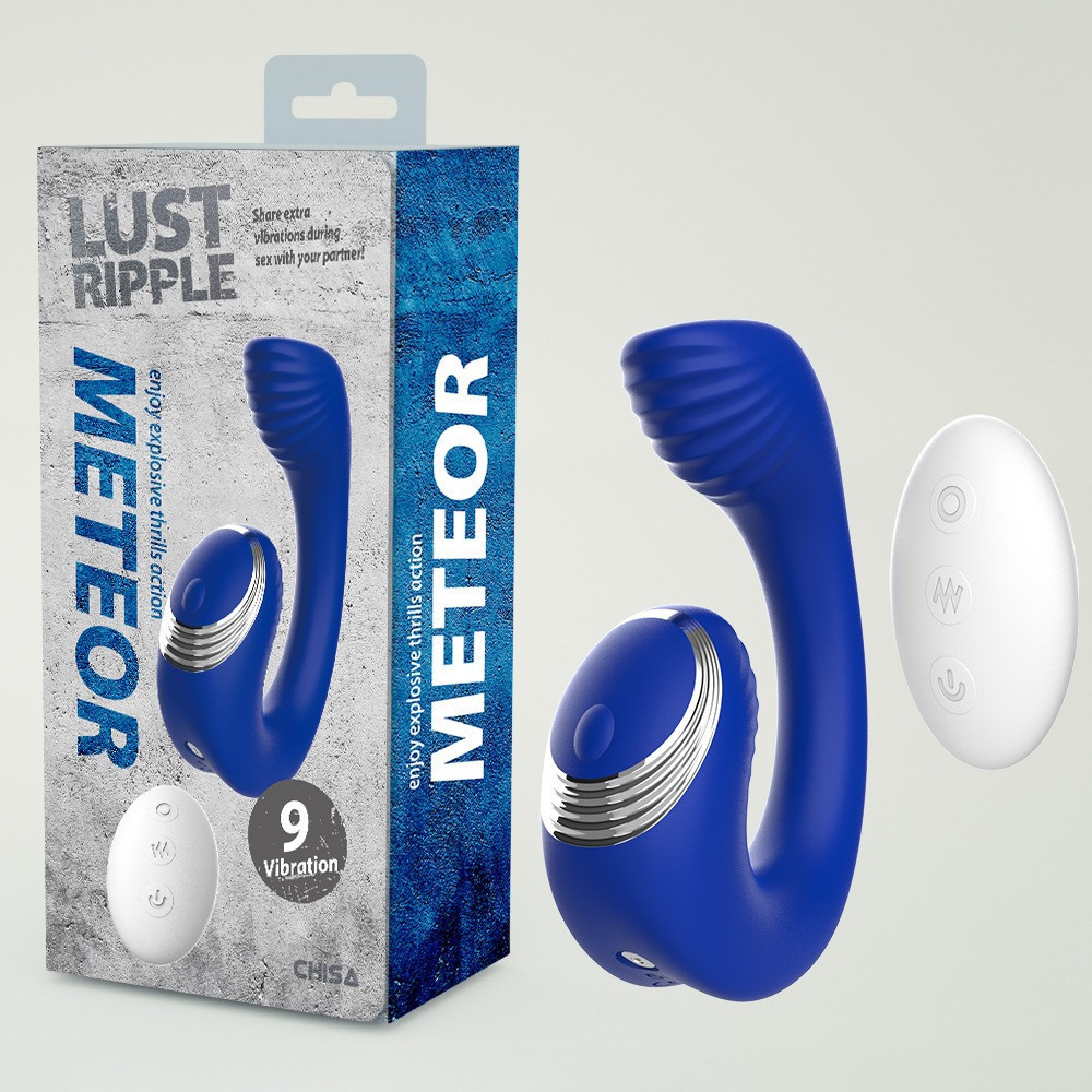 Вибратор для пар с дистанционным пультом Chisa Lust Ripple Meteor, синий Sex Aura Киев - изображение 1
