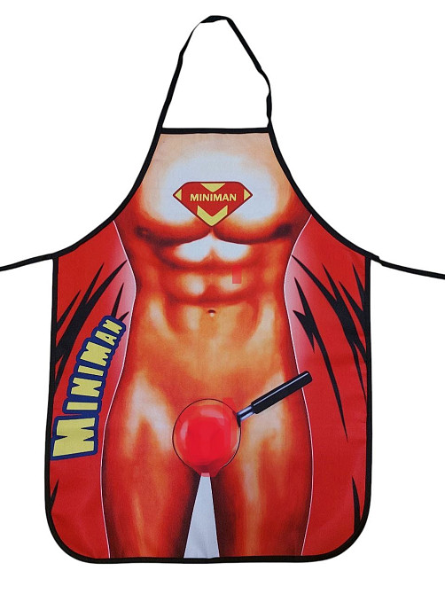 Фартух чоловічий з голим торсом Miniman 80 на 60 см різнобарвний Київ - фото 1