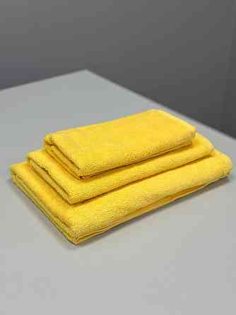 Комплект полотенец однотонных Ideal Textile 40х70+50х90+70х140 см 400 г/м2 (56860941) Жовтий Черновцы