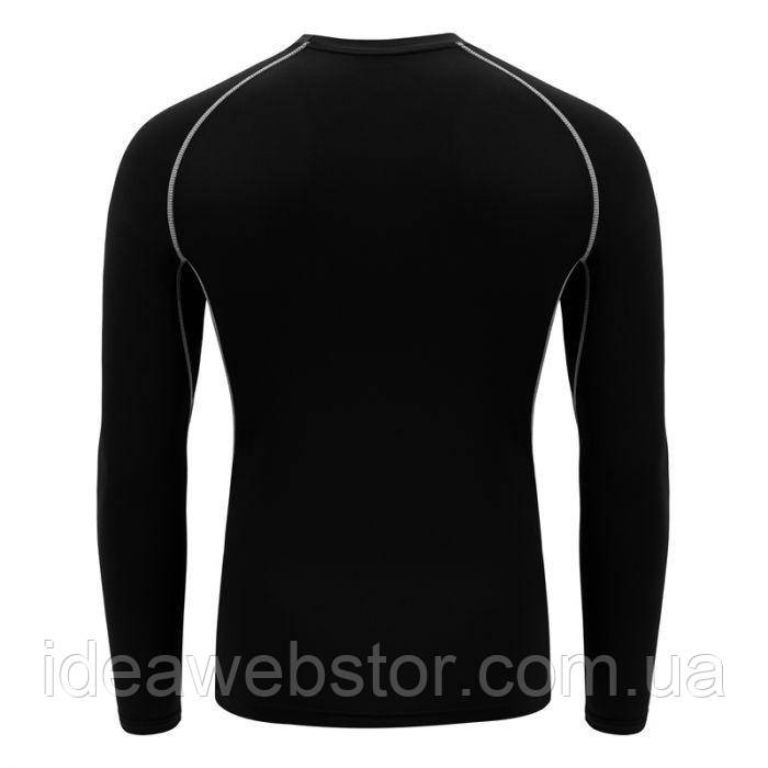 Рашгард RDX Lycra XL чорний із довгим рукавом компресійна футболка для ММА БJJ-Геплінга фітнесу та тренувань Київ - фото 20