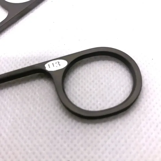 OLTON профессиональные ножницы для кутикулы, титановые 113 мм. С тонкими изогнутыми режущими полотнами. Киев