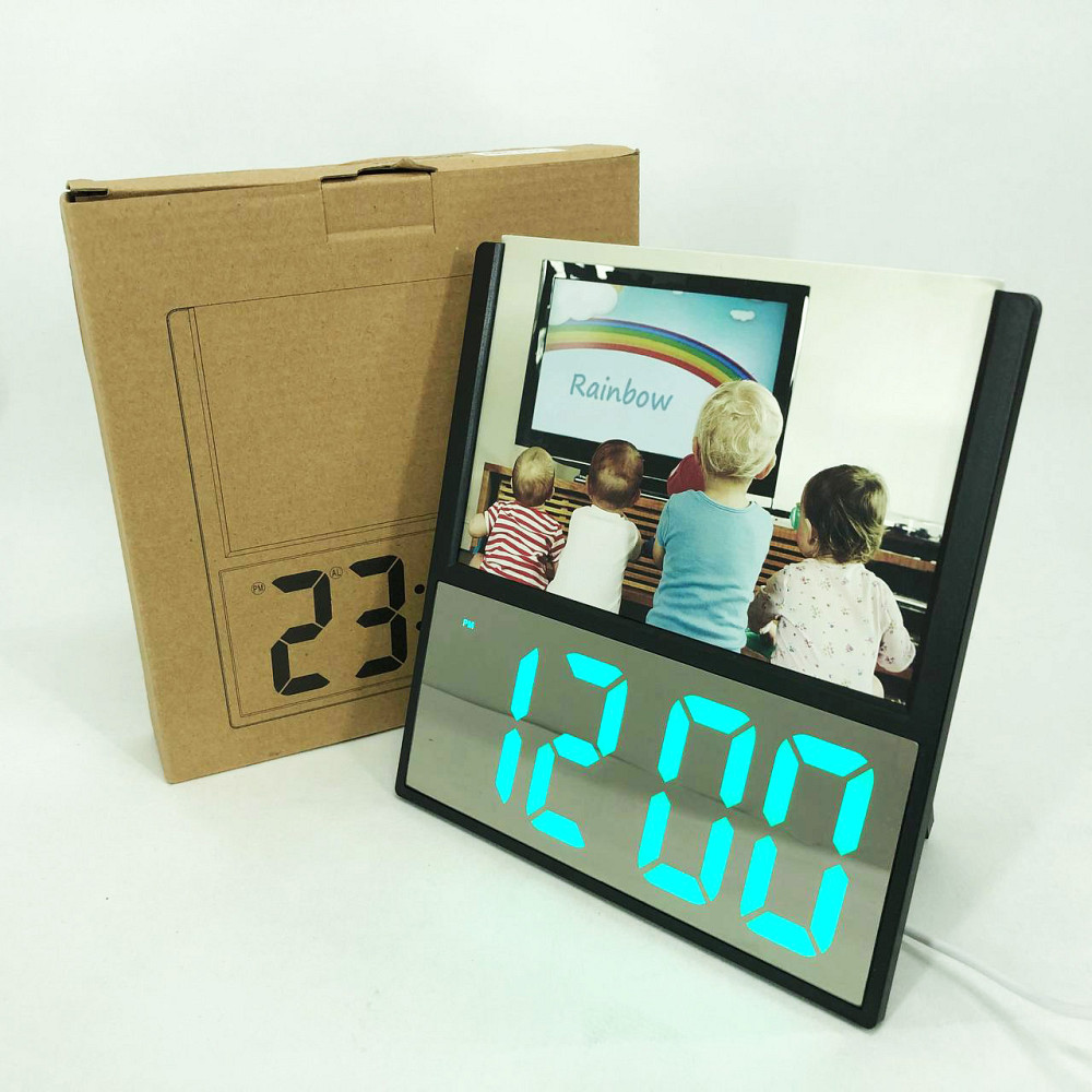 Красивий настільний годинник DS-6608, Практичний настільний годинник з підсвічуванням KS-42 Львів - фото 7