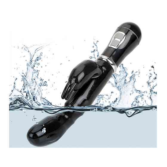 Вибратор Bunny 12 режимов - Чёрный – Вибраторы Винница