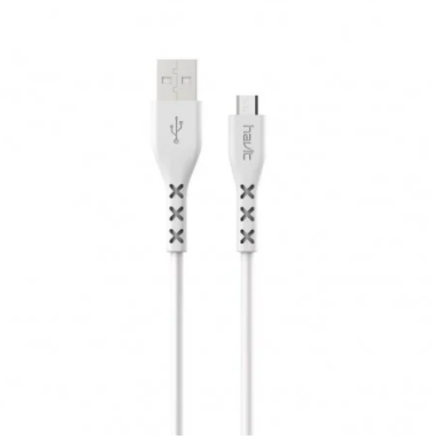 Кабель USB MicroUSB Havit HV-H67 2,0A 1м білий Житомир
