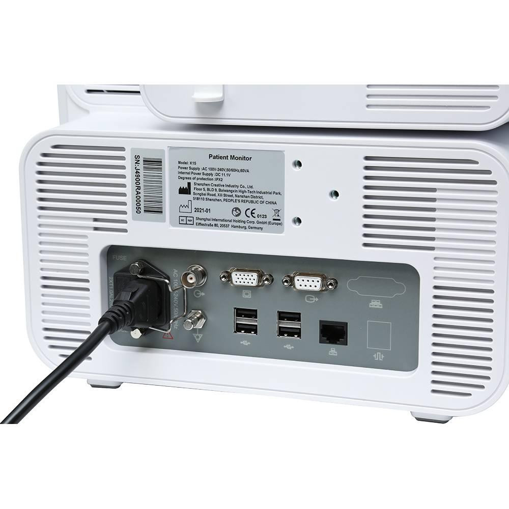 Монітор пацієнта з сенсорним екраном і ETCO2 "15 K15 Creative Medical Дніпро - фото 7