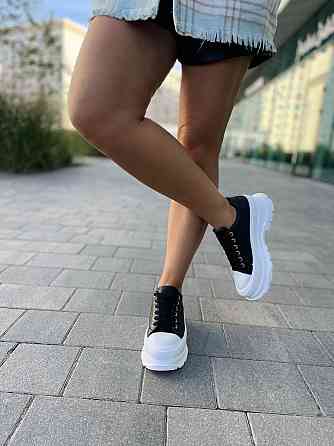 Кеды женские M122-1 черные эко-кожа размер 36-41 (4757) Коломия