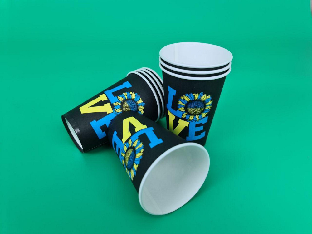 Склянки паперові одноразові 340 мл Любов (50 шт.) Харків - фото 4