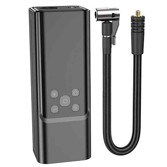 Автомобільний насос HOCO ZP7 Maddy portable smart air pump Black 6942007614511 Одеса
