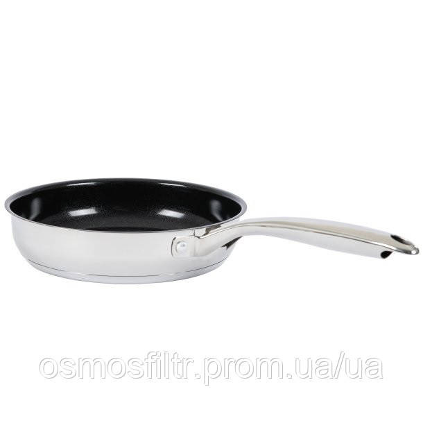 Сковорода Axentia Brilliant  24 cм нерж сталь керамич покрытие (135944) Киев - изображение 4