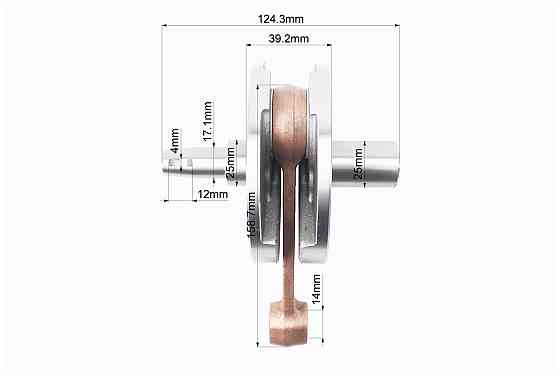 Колінвал лів/пр. (втулка) Юпітер Киев