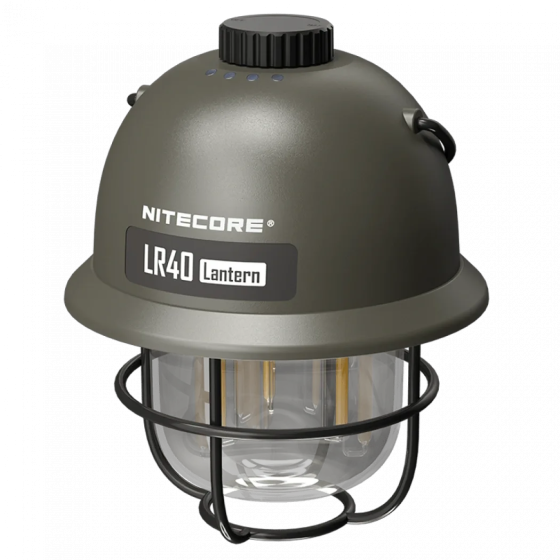 Кемпинговый подвесной фонарик Nitecore LR40 100лм с Power Bank Type-C (Зеленый) Винница